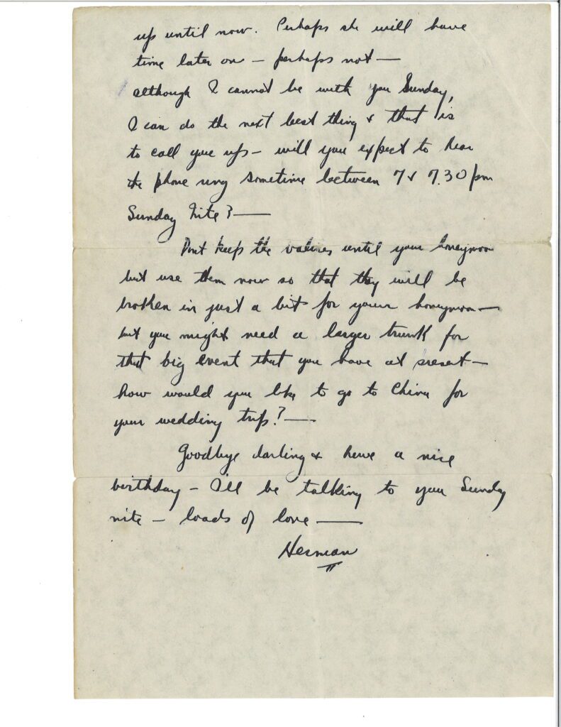 Handwritten letter on lined paper with cursive writing.