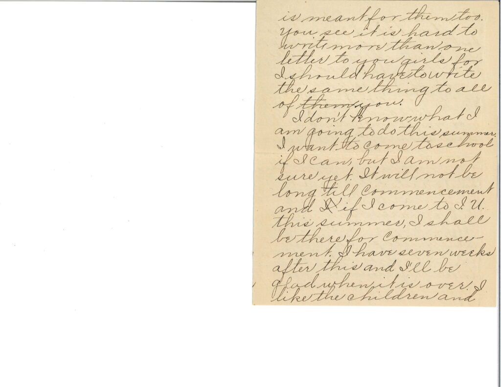 Handwritten letter on aged paper with cursive script.