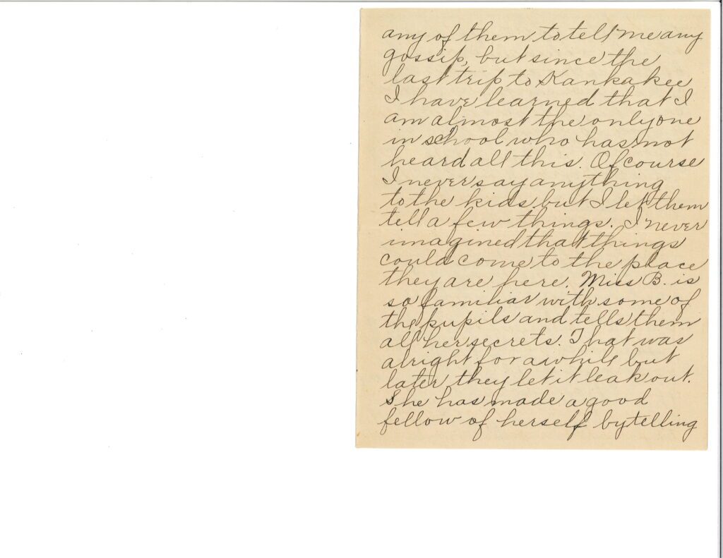 Handwritten letter on tan paper with cursive script.