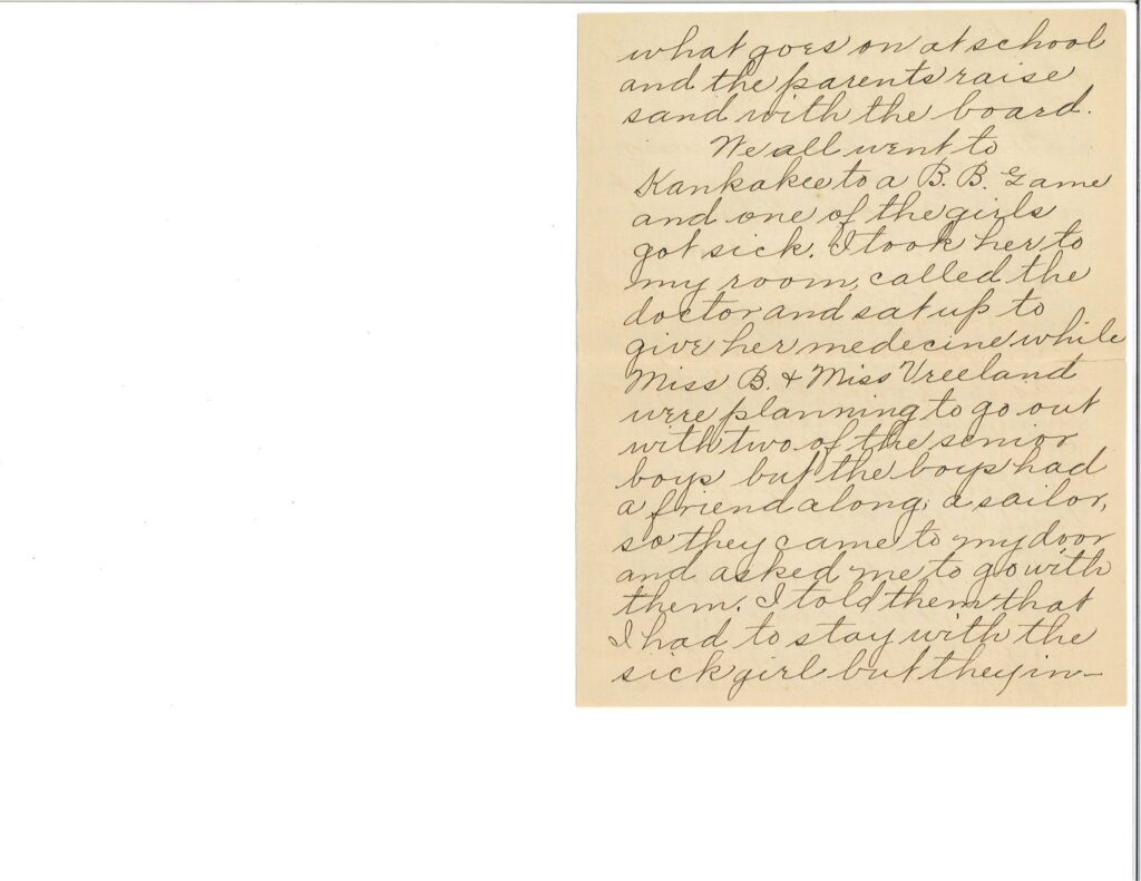 Handwritten letter on aged paper with cursive script.