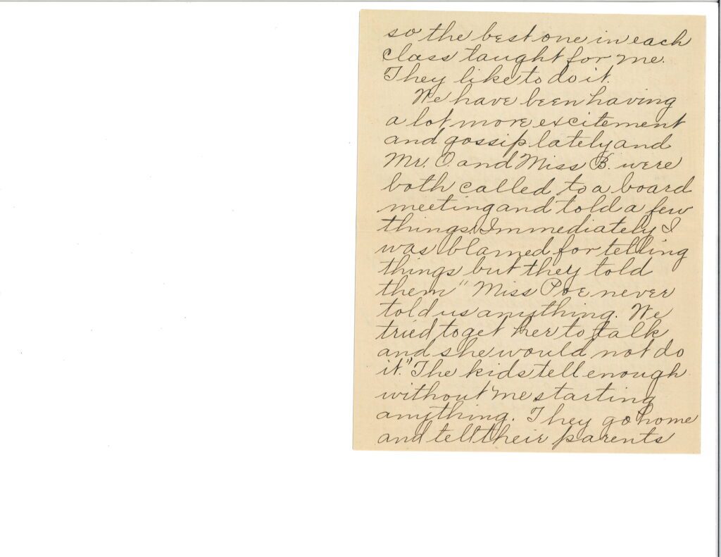 A handwritten letter in cursive script on lined paper.